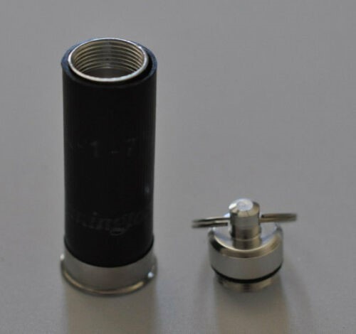 Remington Black 12 Gauge Shotgun Shell Bullet Pill Bottle Keychain-img-1