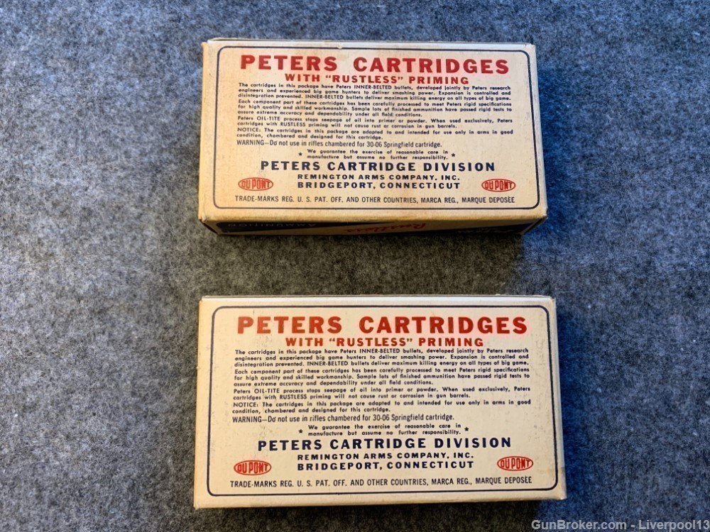 Peters 8mm Mauser Soft Point Bullets with Original Boxes-img-1