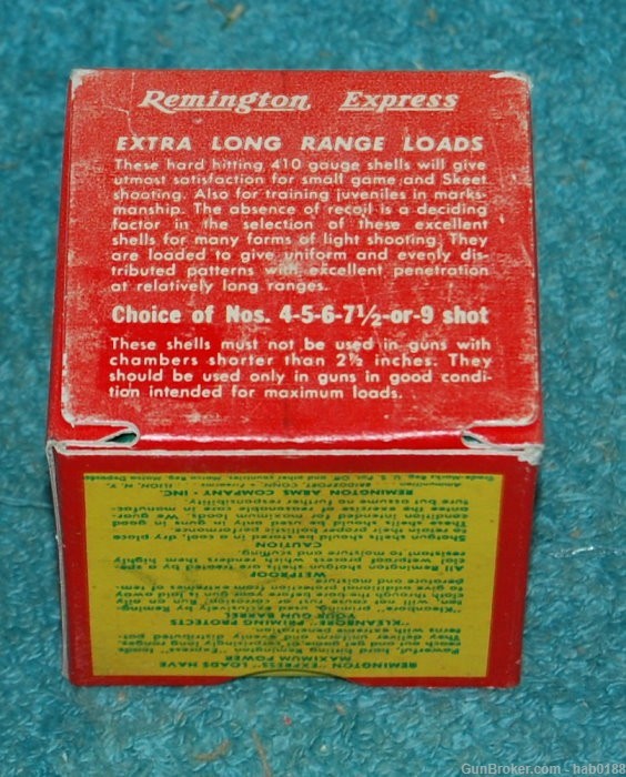 Vintage Full Box of Remington Express Long Range 410 Shotgun Shells 2 1/2"-img-4