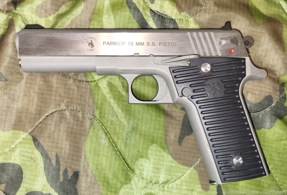 Wyoming Arms Parker Stainless Steel 10mm Pistol, 5" Barrel w 1 Magazine -img-0