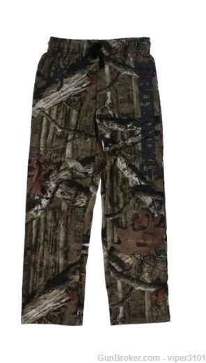 Youth Browning Full Camo Moinf Buckmark Lounge Pant BLAZE - SMALL-img-0