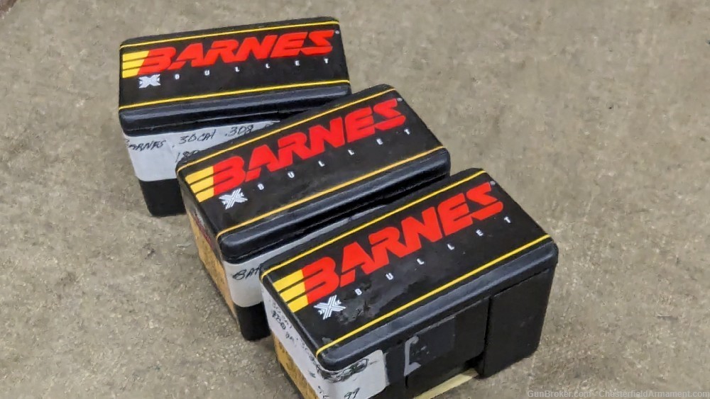 Barnes 30 cal  308 dia, 30840  3 sealed boxes of bullets-img-4