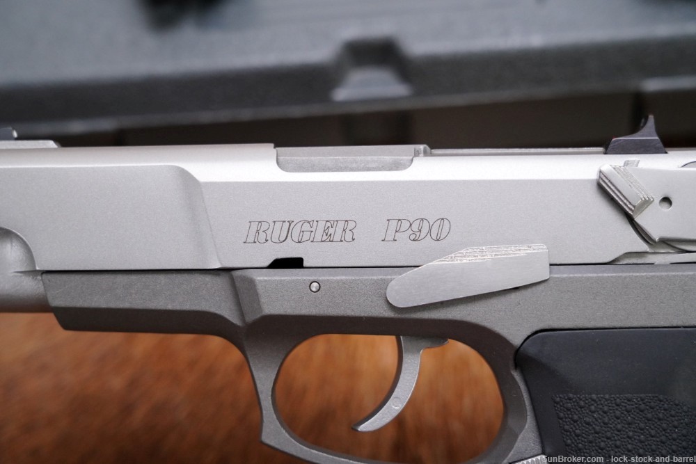  Ruger P90 Model 06622 .45 ACP 4 1/2" SA/DA Semi Auto Pistol & Box 2009-img-8