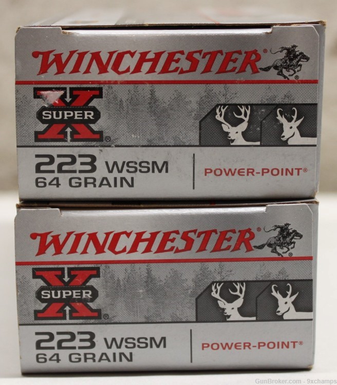 40 Rounds 223 WSSM Winchester ammo 64 Grain -img-0