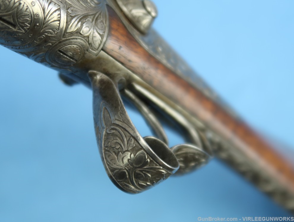 Belgium Liege Ernest Bernard Double Gun 16 Ga. Engraved Antique 1860 - 1877-img-49
