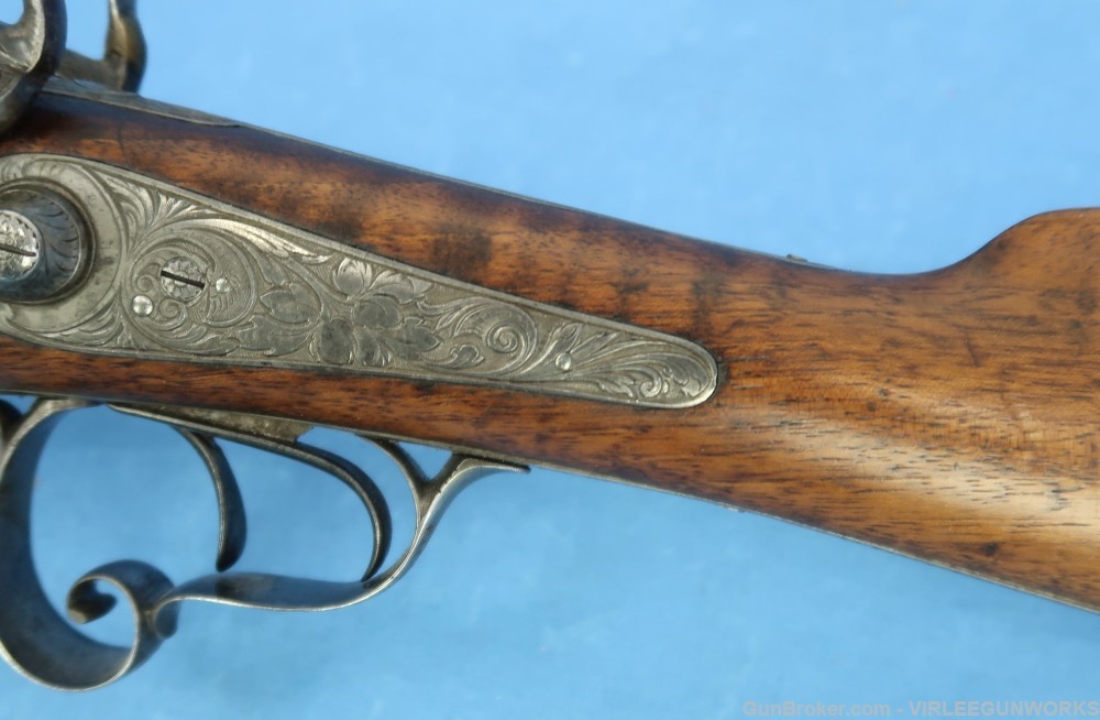 Belgium Liege Ernest Bernard Double Gun 16 Ga. Engraved Antique 1860 - 1877-img-21