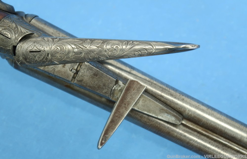 Belgium Liege Ernest Bernard Double Gun 16 Ga. Engraved Antique 1860 - 1877-img-64
