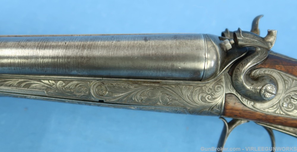 Belgium Liege Ernest Bernard Double Gun 16 Ga. Engraved Antique 1860 - 1877-img-24