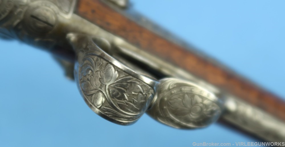 Belgium Liege Ernest Bernard Double Gun 16 Ga. Engraved Antique 1860 - 1877-img-48