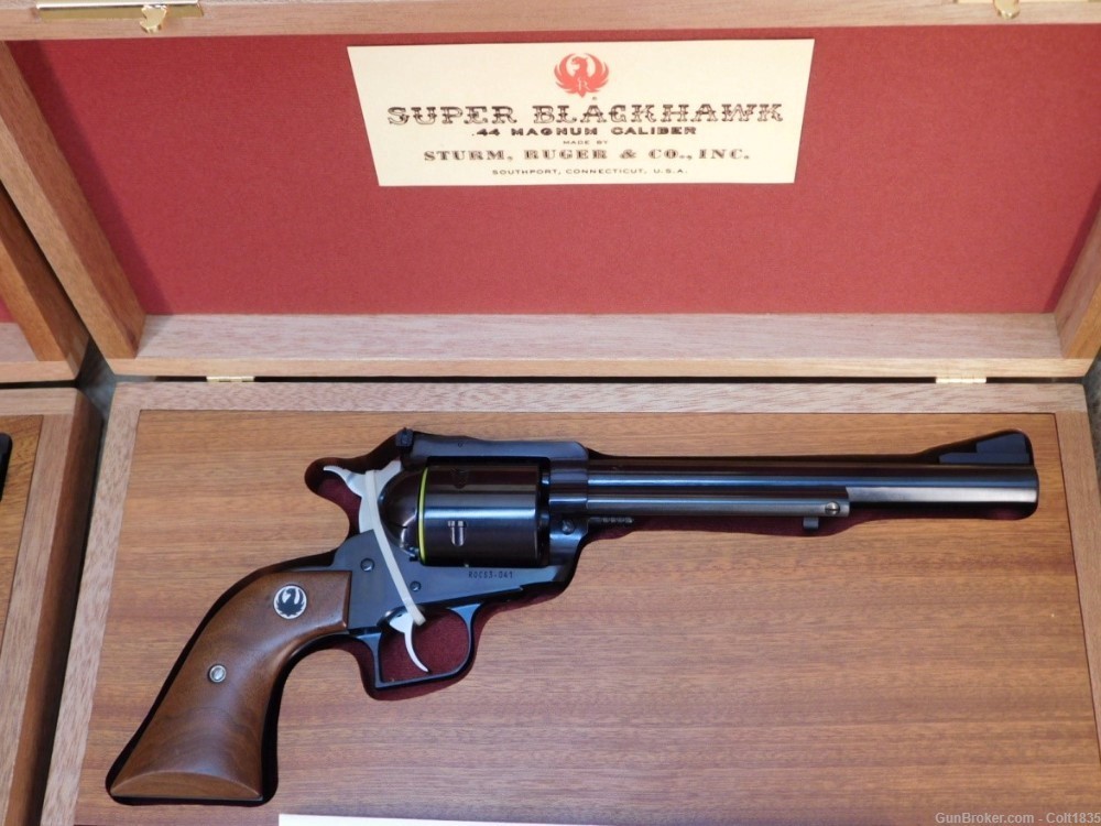 CONSECUTIVE PAIR ROCS 60th ANNIVERSARY RUGER SUPER BLACKHAWK IN CASES-img-7