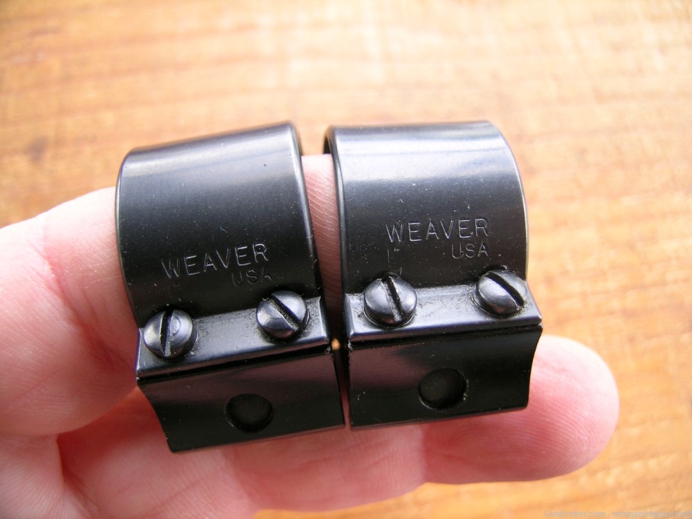 Weaver USA  1" Scope Mount Rings Old Style Low Ht-img-2
