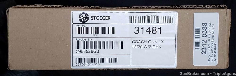 Stoeger Coach Gun Suprem 12ga 20in barrels 31481-img-24
