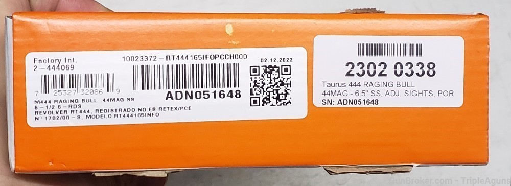 Taurus 444 Raging Bull 44 mag 6.5in barrel stainless NO CA SALES 444069-img-26