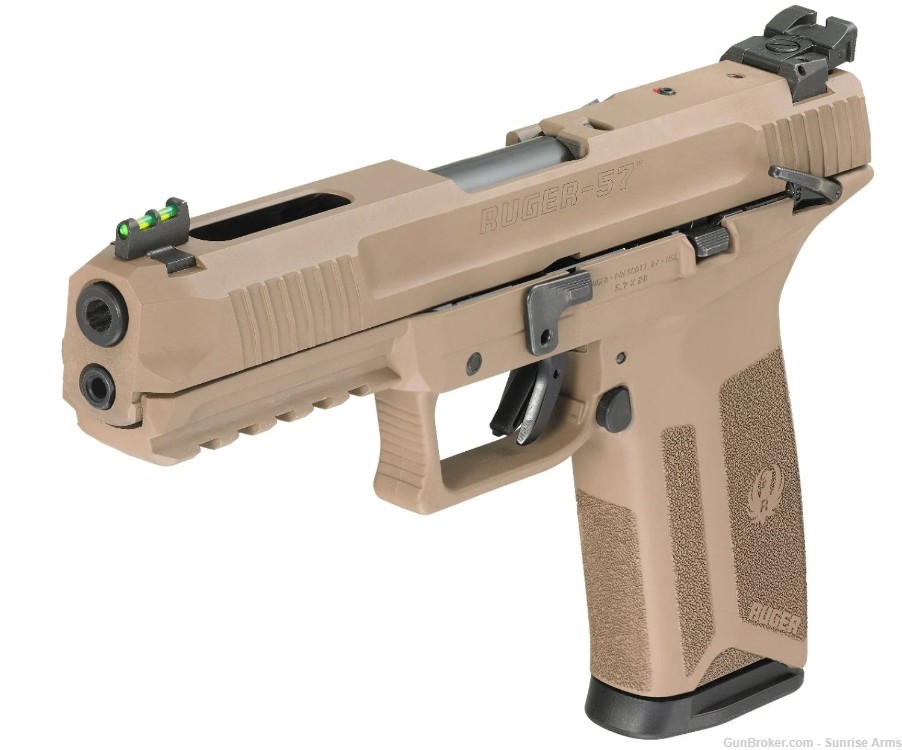 Ruger 57 FDE with TWO 20 Round Mags-img-0