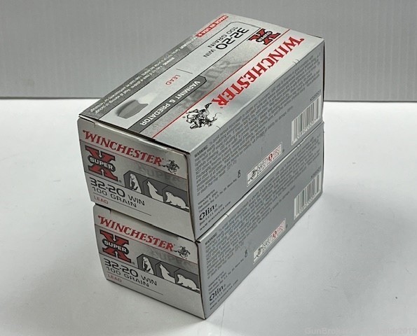 100 Rounds Winchester 32-20 Win. 100 Grain Lead Factory New!-img-1