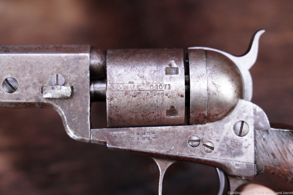Colt 1851 U.S. Navy-Navy Richards-Mason Conversion .38 LC Revolver, Antique-img-14