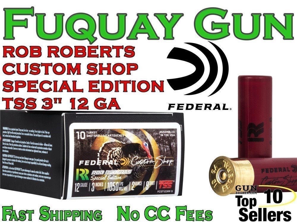 Federal Custom Shop Rob Roberts Special Edition 12 GA #9 Tungsten Shot 10ct-img-0