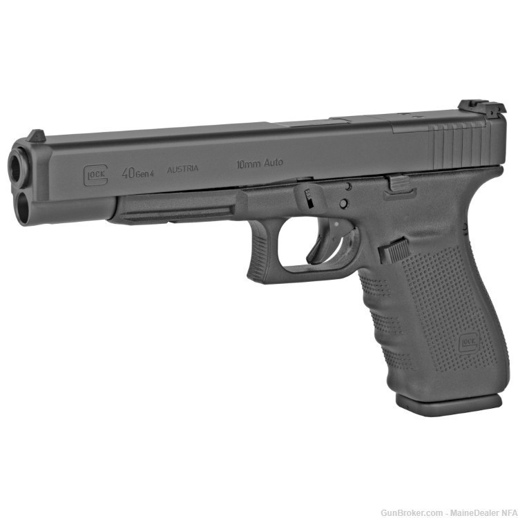 Glock 40 MOS Gen 4 10mm Pistol 15+1 6.02" Barrel capacity w/3 mags NIB $699-img-0
