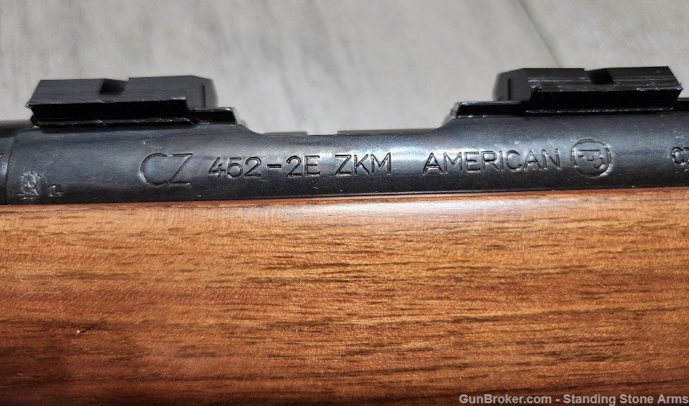 CZ 452 2E-ZKM American 17 HM2 Hornady Mach 2 Rifle-img-12