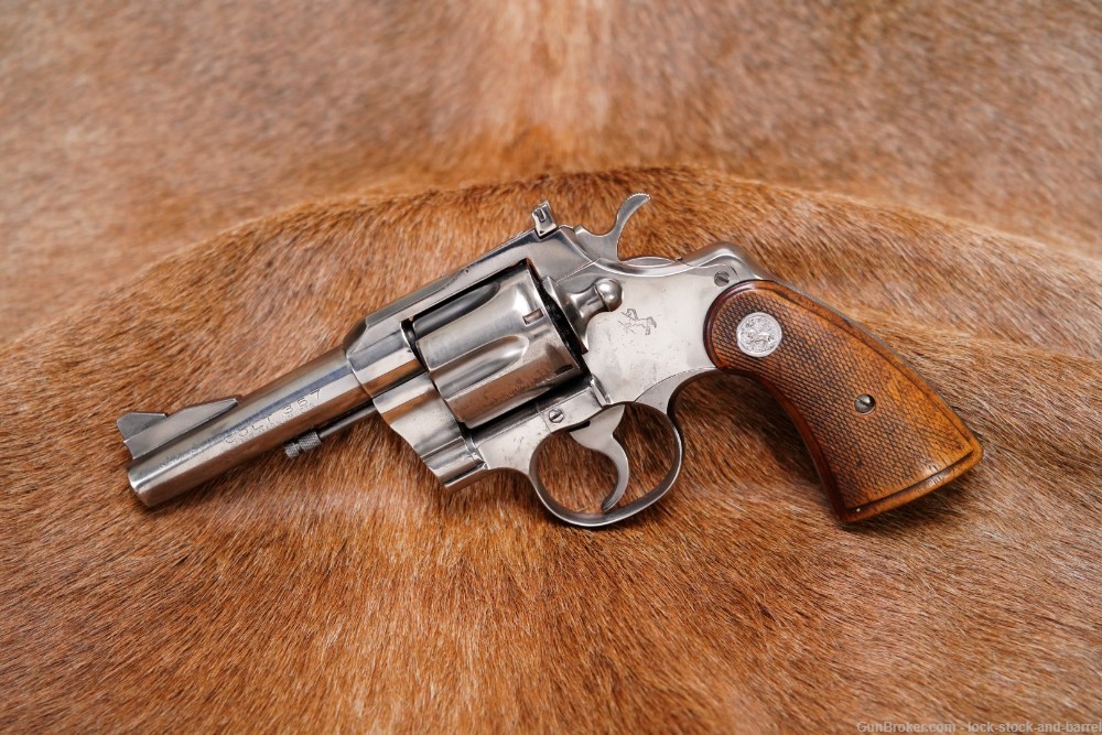 Colt Three Fifty Seven 4" .357 Magnum Double Action Revolver, MFD 1958 C&R-img-3