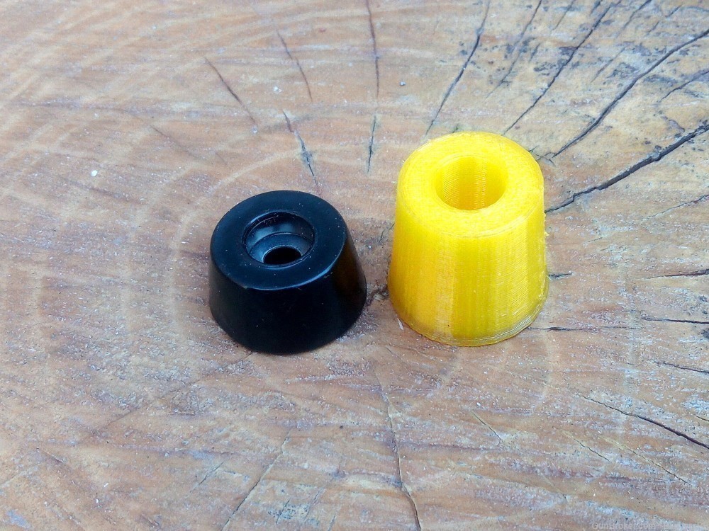 Rubber Feet Riser (PF+) for Creasee 3D Printer - Soft Rubber - Great Grip-img-1