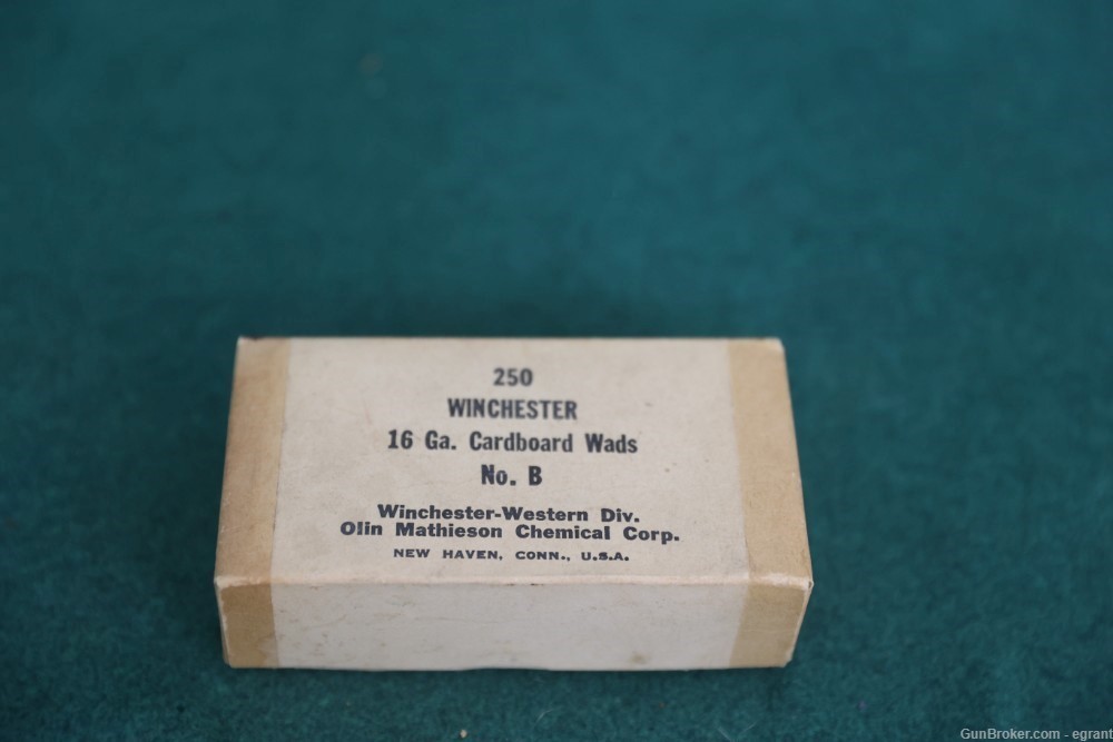 Winchester 16 gauge Cardboard Wads No. B Collectible -img-0