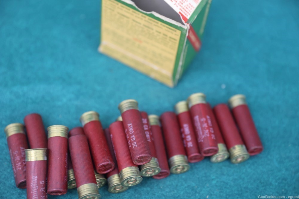 Remington Shur Shot Kleanbore 20 gauge 5's PART Box-img-5