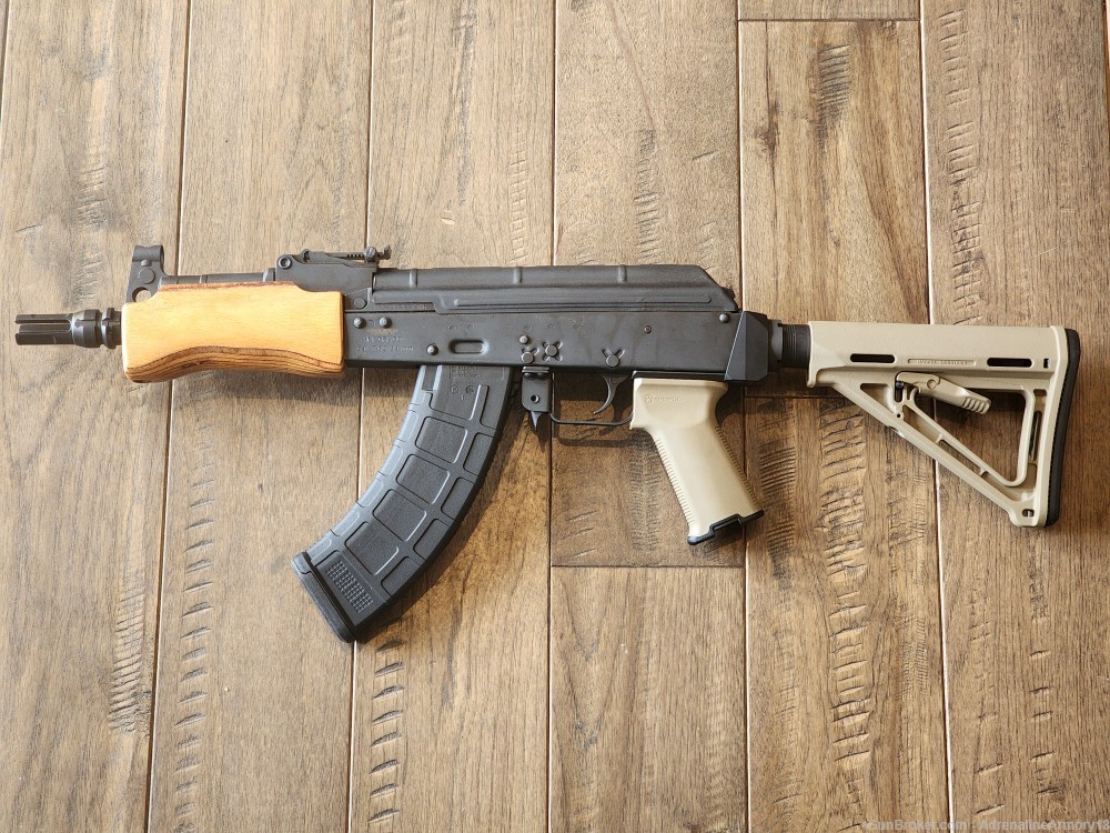 NO LAW LETTER MINI DRACO AK PISTOL Machine Gun POST SAMPLE 7.62x39 AK47-img-0