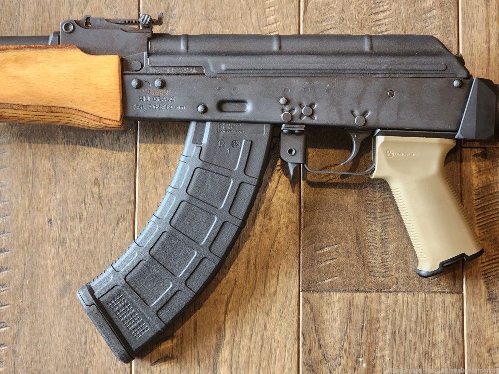 NO LAW LETTER MINI DRACO AK PISTOL Machine Gun POST SAMPLE 7.62x39 AK47-img-1