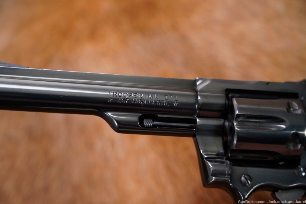 Colt Trooper Mark 3 MK III MKIII MK3 6" .357 Magnum Revolver, MFD 1976-img-10