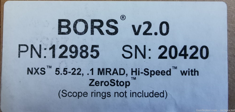 Barrett BORS (Optical Ranging System) for Nightforce NXS 5.5-22 MRAD ZS-img-7