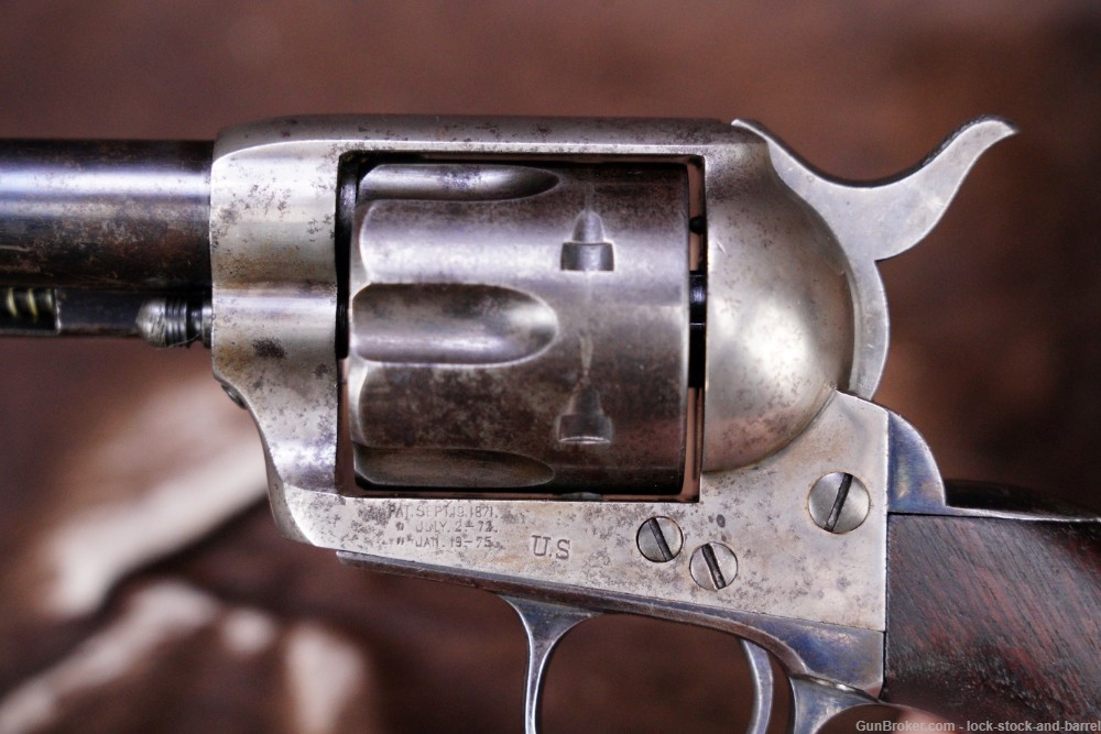 Colt Single Action Army SAA 1873 US Artillery .45 LC Revolver, 1887 Antique-img-12