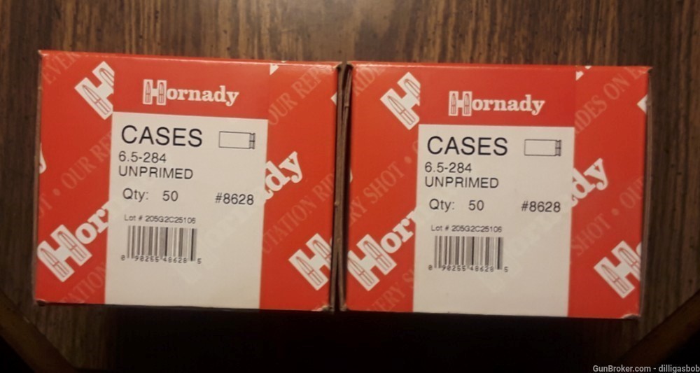 HORNADY RELOADING BRASS 6.5X264 2 UNOPENED BOXES 50 EA-img-0