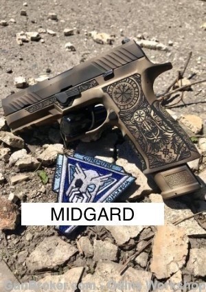 Sig Sauer p320 X Carry or X Compact  Grip Mod, Laser Stippled-img-13