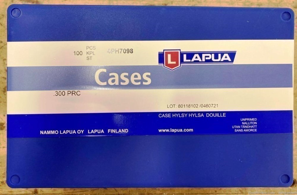 LAPUA BRASS 300 PRC UNOPENED BOX OF 100-img-0