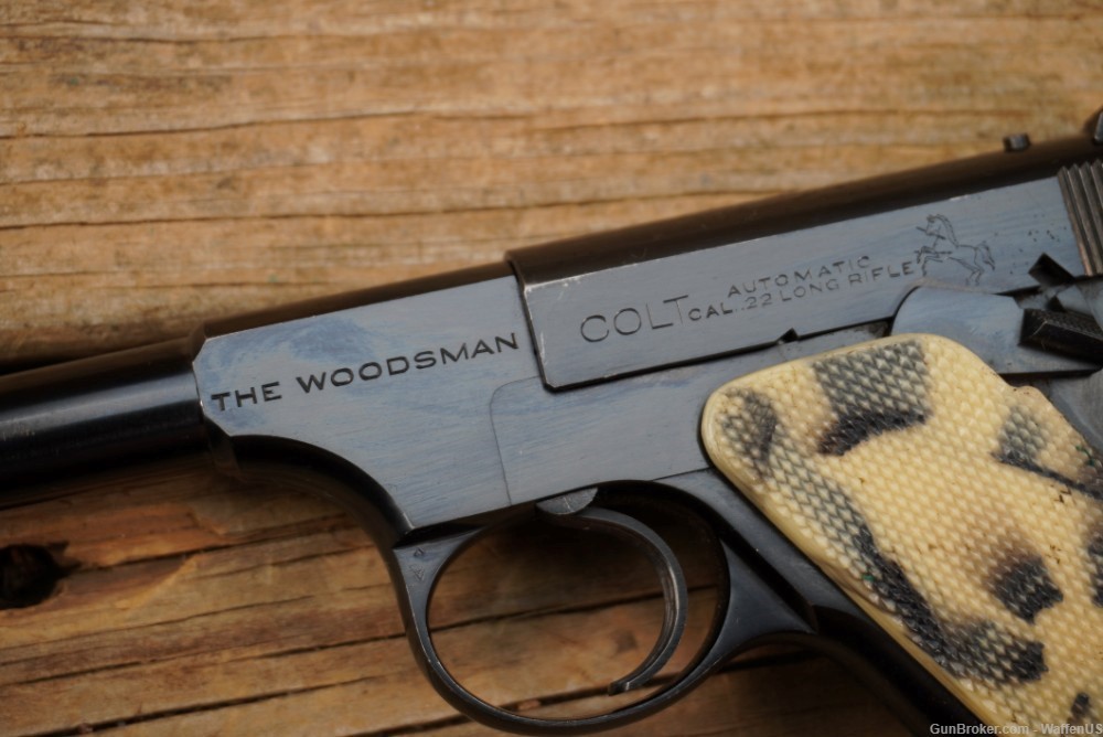 Colt 1st Series pre war Woodsman Target .22LR high velocity NICE 1937 -img-5