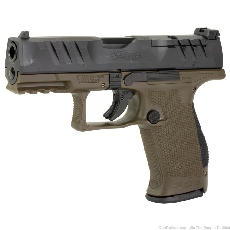 Walther PDP Striker Fired Semi-Auto Pistol 9mm OD Green & Blk 4" NEW-img-2