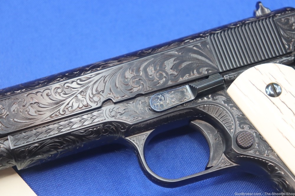 John Adams Master Engraved Colt Model 1911 Pistol 45ACP D Coverage Govt 45 -img-4