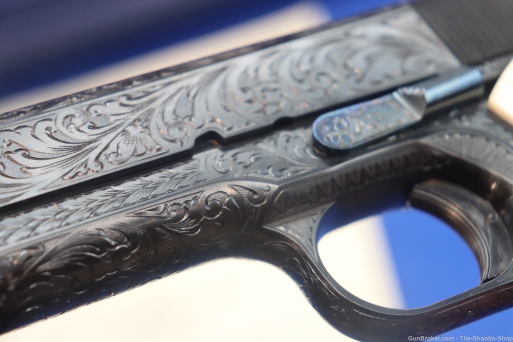 John Adams Master Engraved Colt Model 1911 Pistol 45ACP D Coverage Govt 45 -img-42