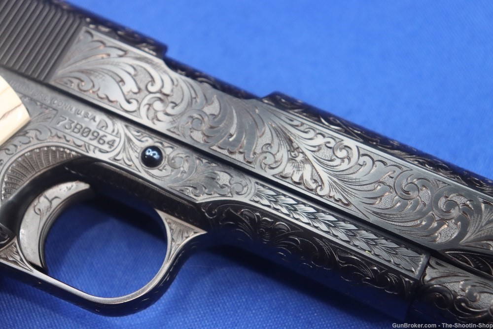 John Adams Master Engraved Colt Model 1911 Pistol 45ACP D Coverage Govt 45 -img-15