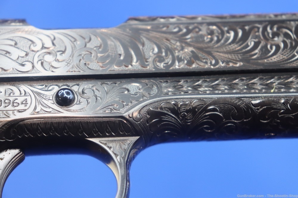 John Adams Master Engraved Colt Model 1911 Pistol 45ACP D Coverage Govt 45 -img-65