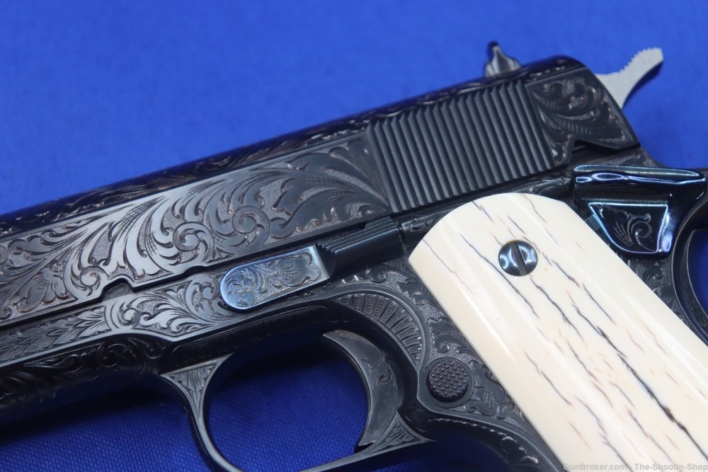 John Adams Master Engraved Colt Model 1911 Pistol 45ACP D Coverage Govt 45 -img-5