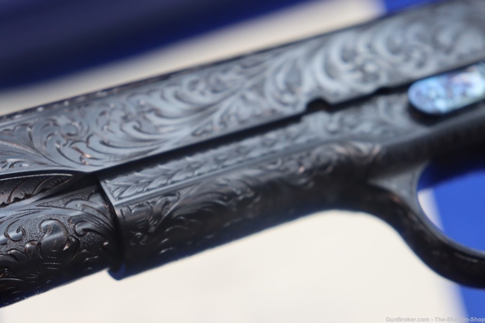John Adams Master Engraved Colt Model 1911 Pistol 45ACP D Coverage Govt 45 -img-43