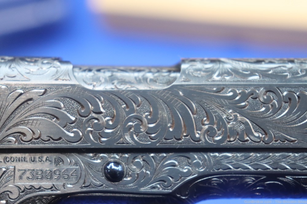 John Adams Master Engraved Colt Model 1911 Pistol 45ACP D Coverage Govt 45 -img-55