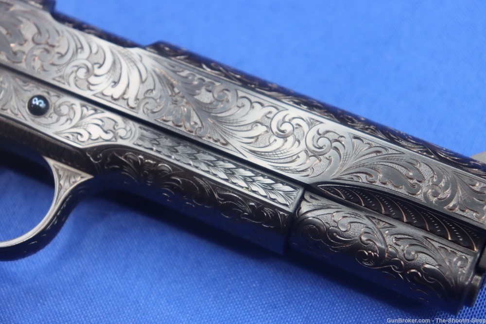 John Adams Master Engraved Colt Model 1911 Pistol 45ACP D Coverage Govt 45 -img-14
