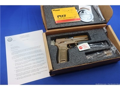 U.S. Army Issued SIG Sauer M17 Pistol FT BENNING GA FOIA Included 9MM 21RD 
