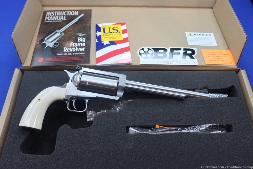 Magnum Research BFR Single Action BISLEY Revolver 45-70 GOVT 7.5" 5rd IVORY-img-0