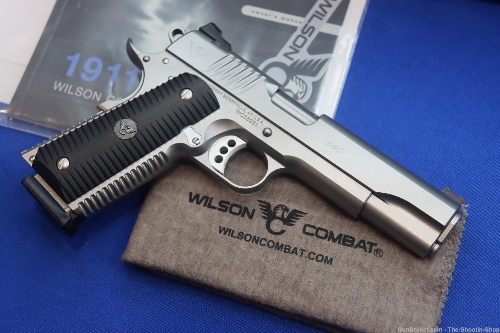 Wilson Combat Model ACP 1911 Pistol 9MM 5" Match STAINLESS G10 Grip NEW-img-31