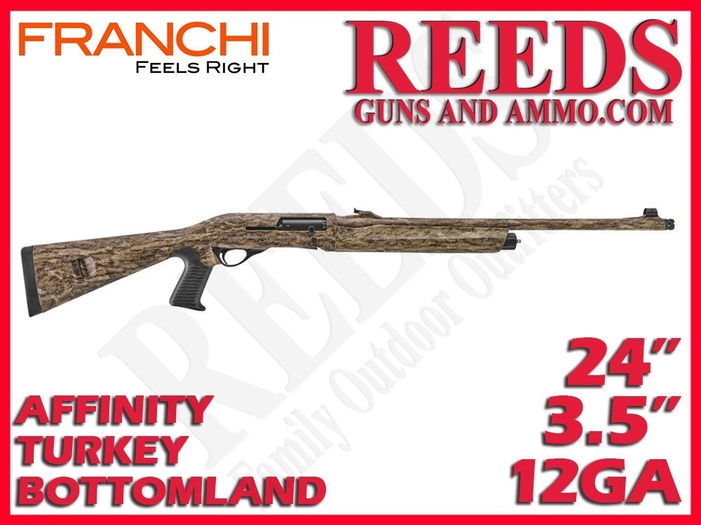 Franchi Affinity 3.5 Turkey Pistol Grip Bottomland 12 Ga 3 1/2in 24in 41330-img-0