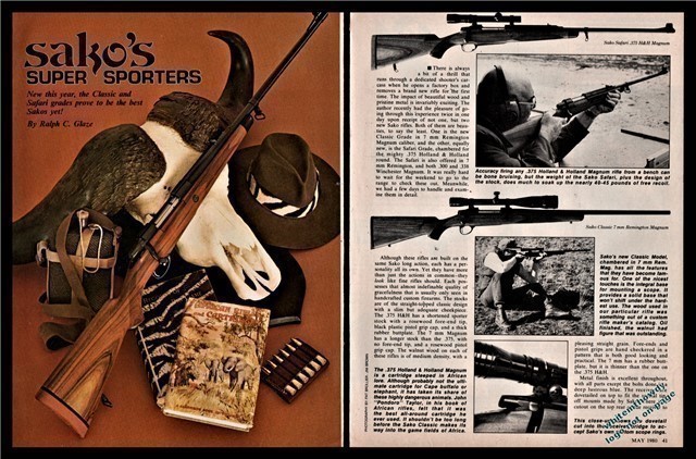 1980 SAKO Super Sporters New Classic & Safari Grades Rifle Article-img-0